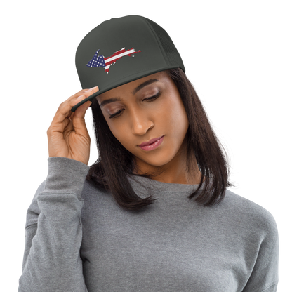 Michigan Upper Peninsula Trucker Hat (w/ Patriot Edition) | 5-Panel