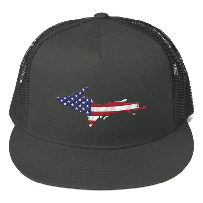 Michigan Upper Peninsula Trucker Hat (w/ Patriot Edition) | 5-Panel