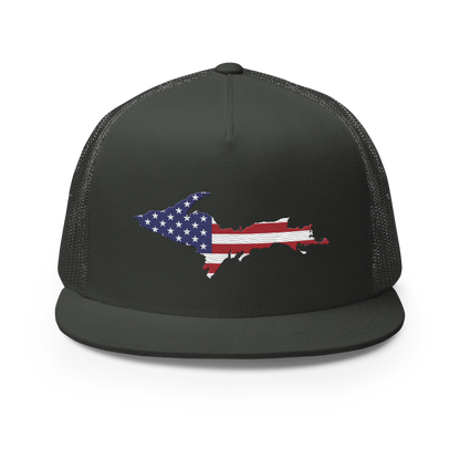 Michigan Upper Peninsula Trucker Hat (w/ Patriot Edition) | 5-Panel