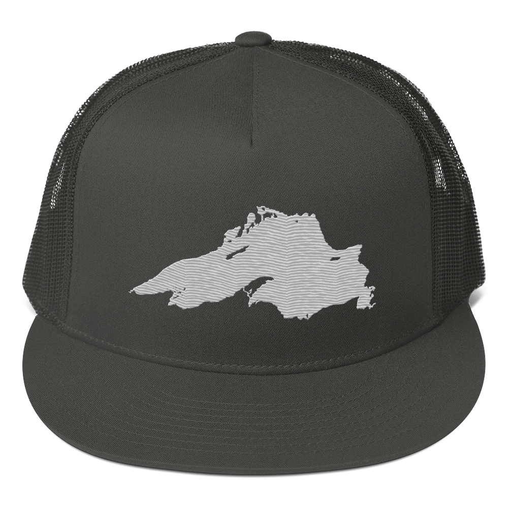 Lake Superior Trucker Hat | 5-Panel - Platinum