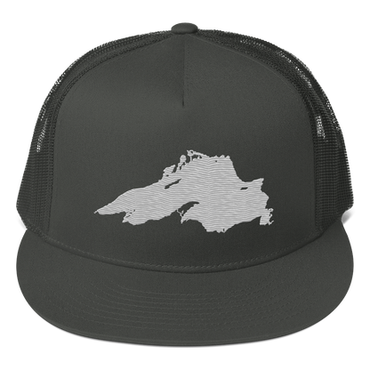 Lake Superior Trucker Hat | 5-Panel - Platinum