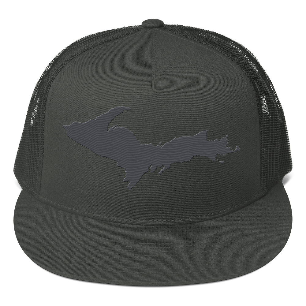 Upper Peninsula Trucker Hat | 5-Panel - Iron Ore Grey