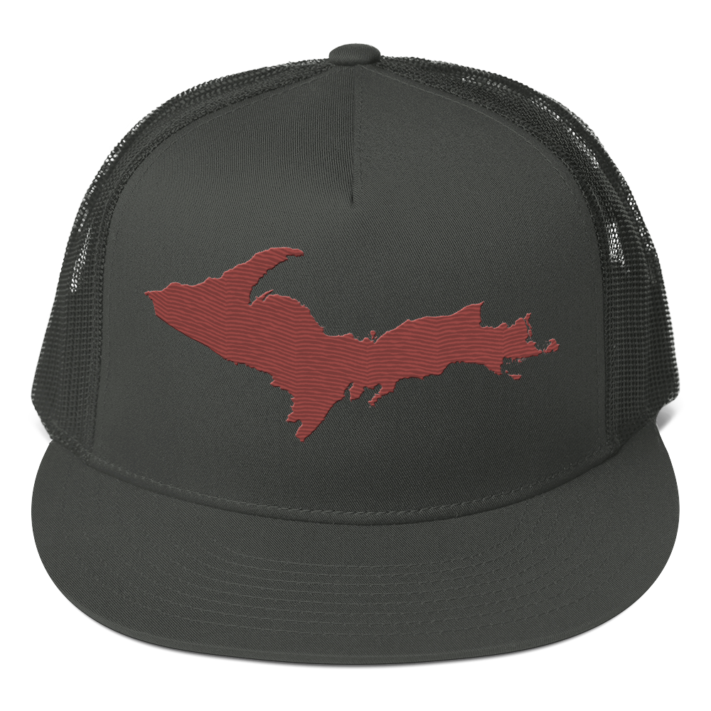 Upper Peninsula Trucker Hat | 5-Panel - Ore Dock Red