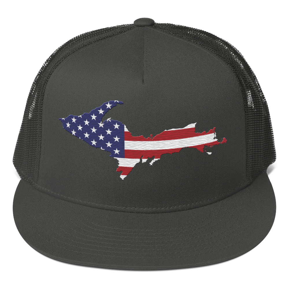 Upper Peninsula Trucker Hat | 5-Panel - Patriotic Edition