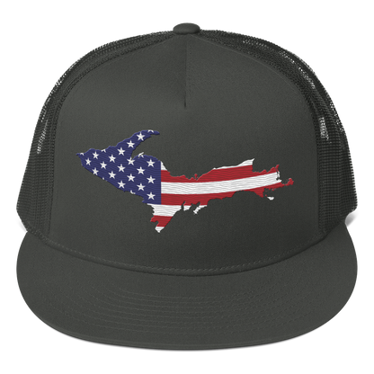 Upper Peninsula Trucker Hat | 5-Panel - Patriotic Edition