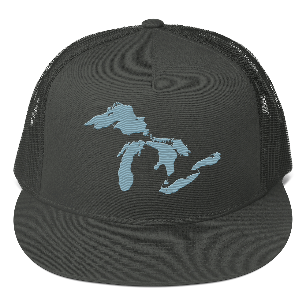 Great Lakes Trucker Hat | 5-Panel - Opal Blue