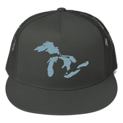 Great Lakes Trucker Hat | 5-Panel - Opal Blue