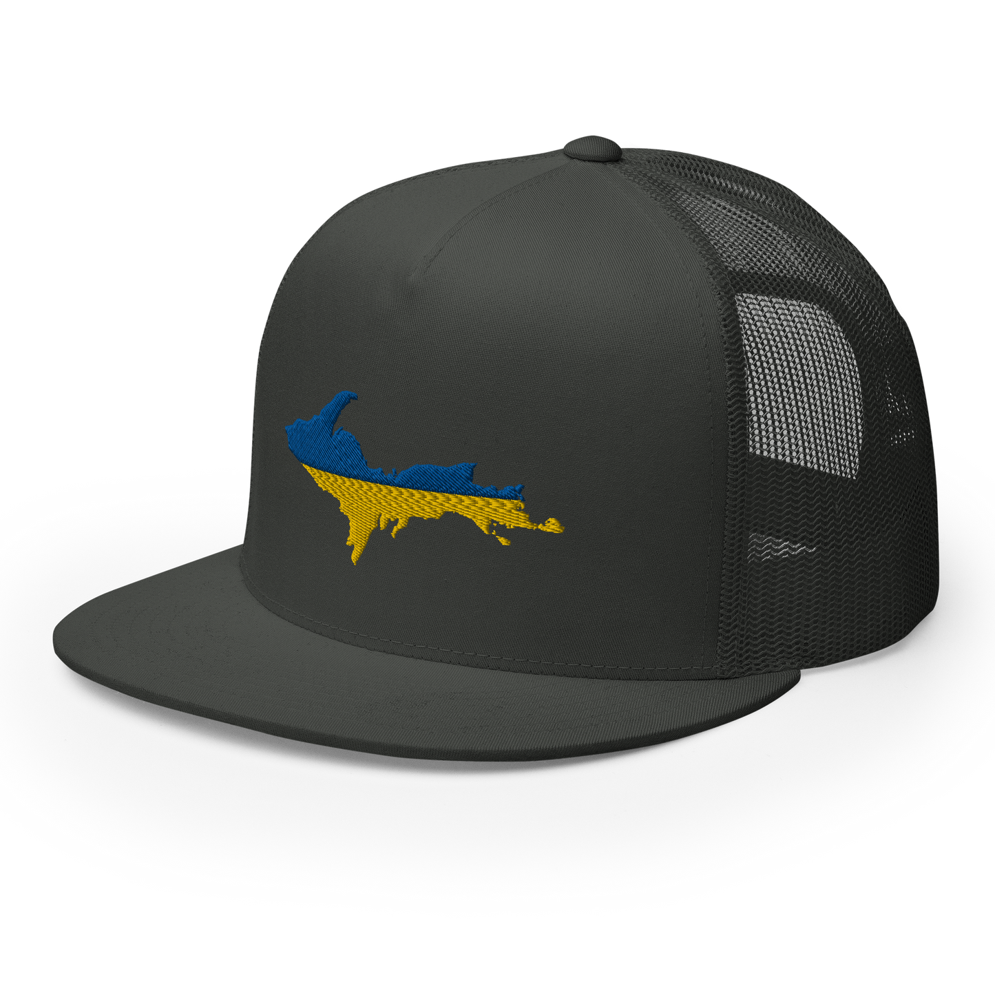 Michigan Upper Peninsula Trucker (w/ UP Ukraine Flag Outline) | 5-Panel