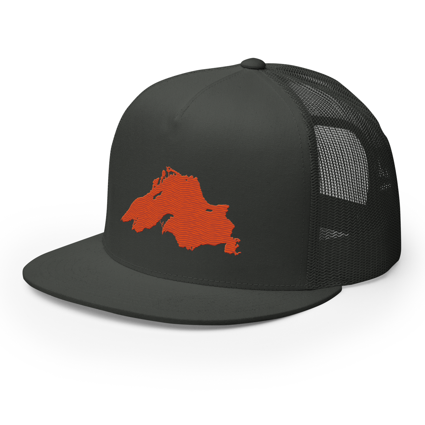 Lake Superior Trucker Hat | 5-Panel - Maple Leaf Orange