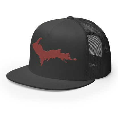 Upper Peninsula Trucker Hat | 5-Panel - Ore Dock Red