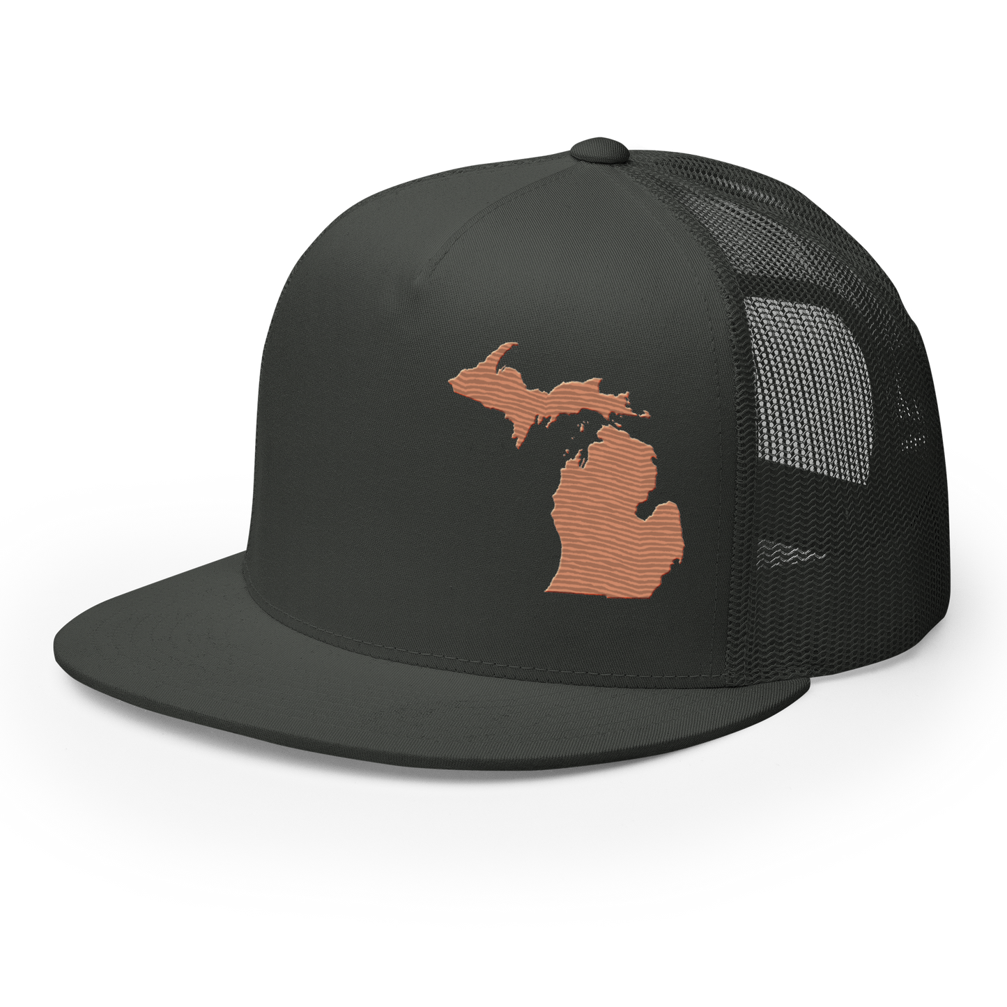 Michigan Trucker Hat | 5-Panel - Copper Outline