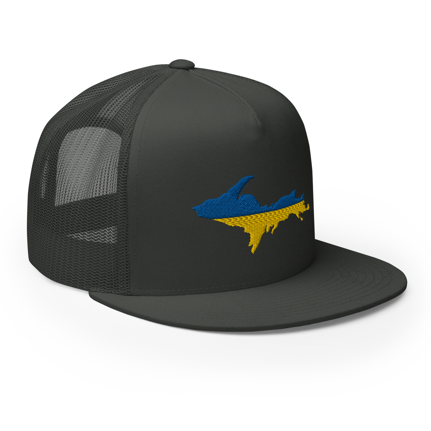 Michigan Upper Peninsula Trucker (w/ UP Ukraine Flag Outline) | 5-Panel