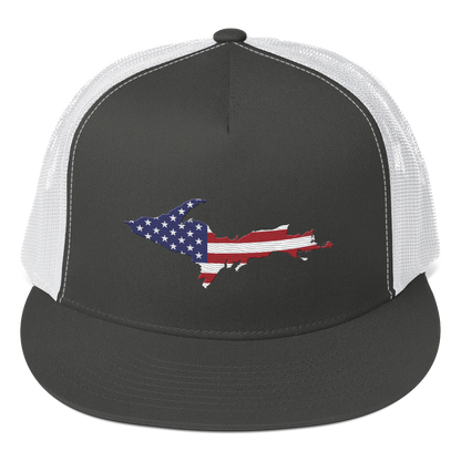 Michigan Upper Peninsula Trucker Hat (w/ Patriot Edition) | 5-Panel