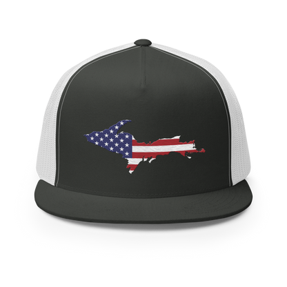 Michigan Upper Peninsula Trucker Hat (w/ Patriot Edition) | 5-Panel