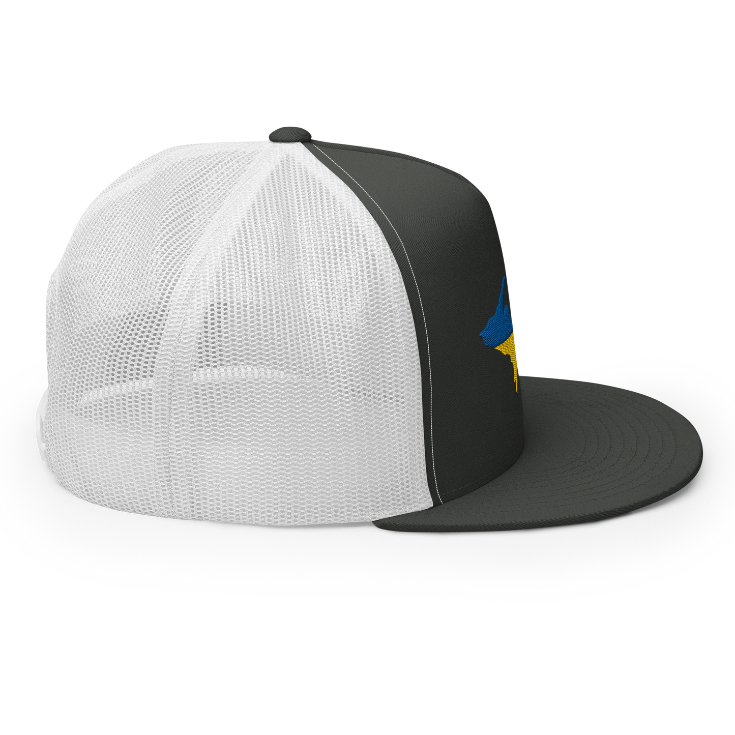 Michigan Upper Peninsula Trucker (w/ UP Ukraine Flag Outline) | 5-Panel