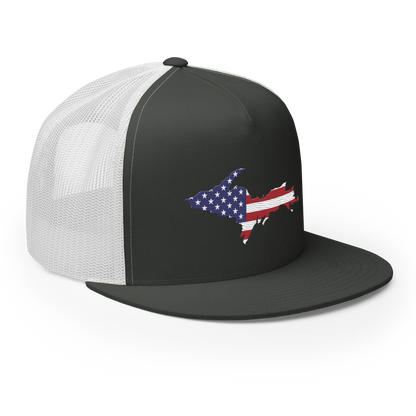 Michigan Upper Peninsula Trucker Hat (w/ Patriot Edition) | 5-Panel