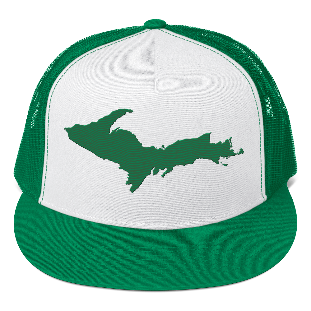 Upper Peninsula Trucker Hat | 5-Panel - Kelly Green