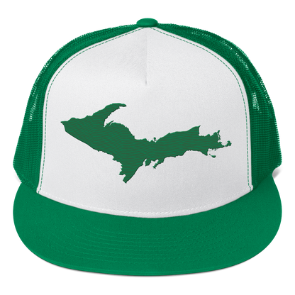 Upper Peninsula Trucker Hat | 5-Panel - Kelly Green