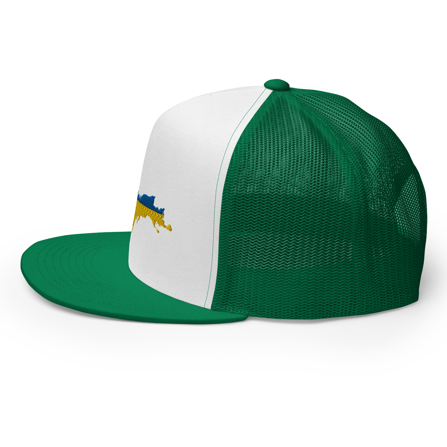 Michigan Upper Peninsula Trucker (w/ UP Ukraine Flag Outline) | 5-Panel