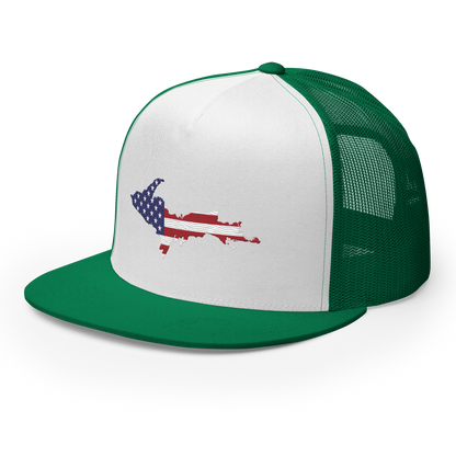 Michigan Upper Peninsula Trucker Hat (w/ Patriot Edition) | 5-Panel