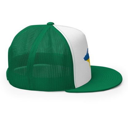 Michigan Upper Peninsula Trucker (w/ UP Ukraine Flag Outline) | 5-Panel