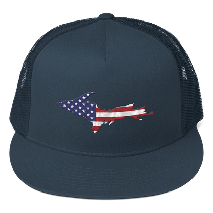 Michigan Upper Peninsula Trucker Hat (w/ Patriot Edition) | 5-Panel