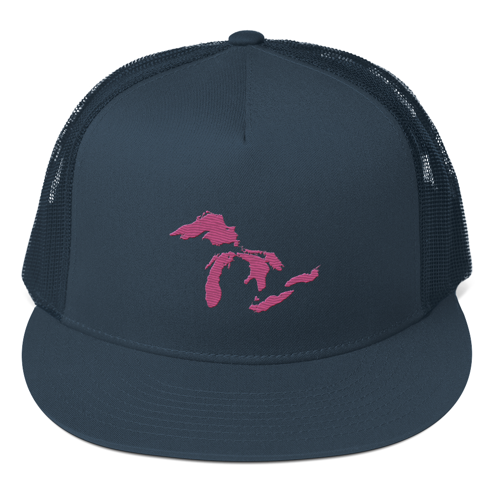 Great Lakes Trucker Hat (Apple Blossom Pink) | 5-Panel