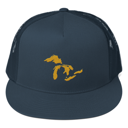 Great Lakes Trucker Hat (Gold) | 5-Panel