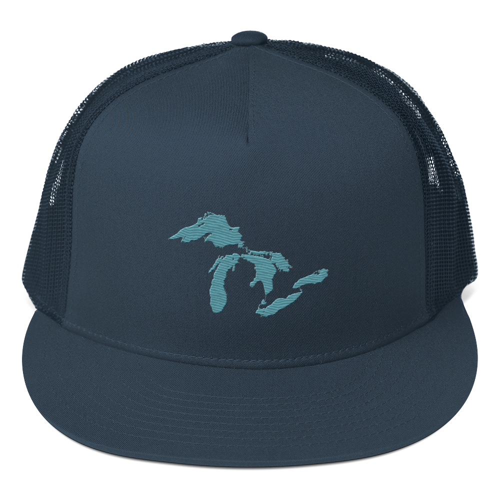 Great Lakes Trucker Hat (Huron Blue) | 5-Panel