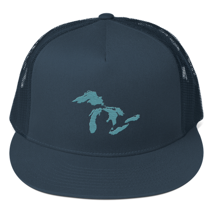 Great Lakes Trucker Hat (Huron Blue) | 5-Panel