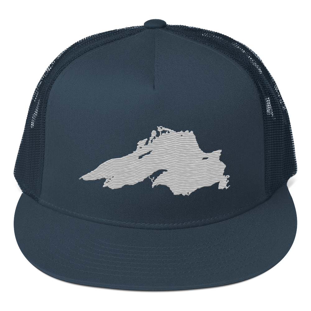 Lake Superior Trucker Hat | 5-Panel - Platinum