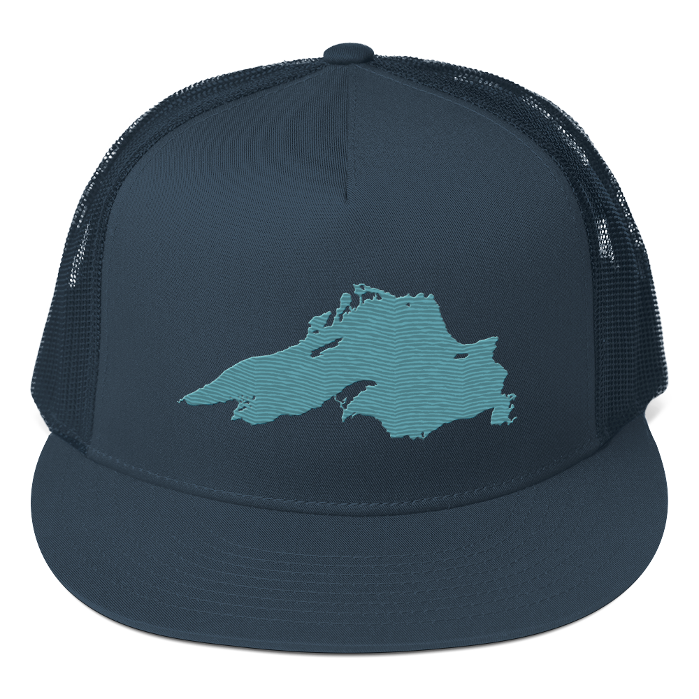 Lake Superior Trucker Hat | 5-Panel - Huron Blue