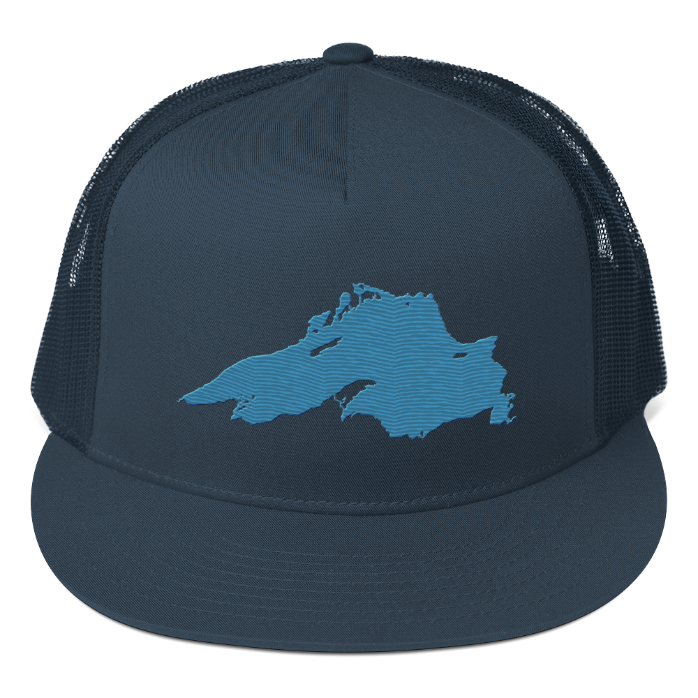 Lake Superior Trucker Hat | 5-Panel - Traverse Blue