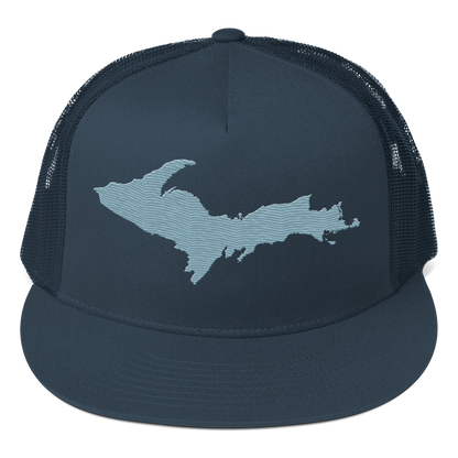 Upper Peninsula Trucker Hat | 5-Panel - Opal Blue