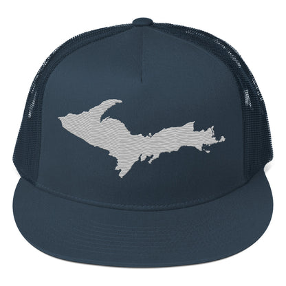 Upper Peninsula Trucker Hat | 5-Panel - Platinum