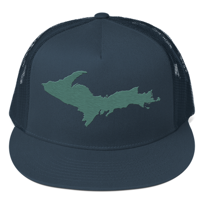 Upper Peninsula Trucker Hat | 5-Panel - Copper Green