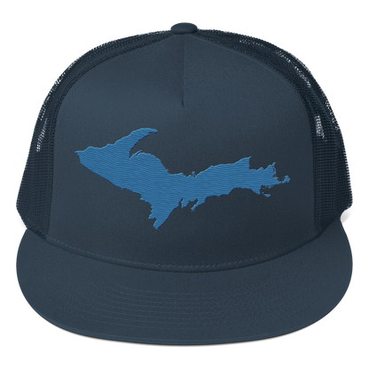 Upper Peninsula Trucker Hat | 5-Panel - Superior Blue