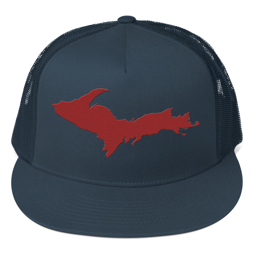 Upper Peninsula Trucker Hat | 5-Panel - Thimbleberry Red