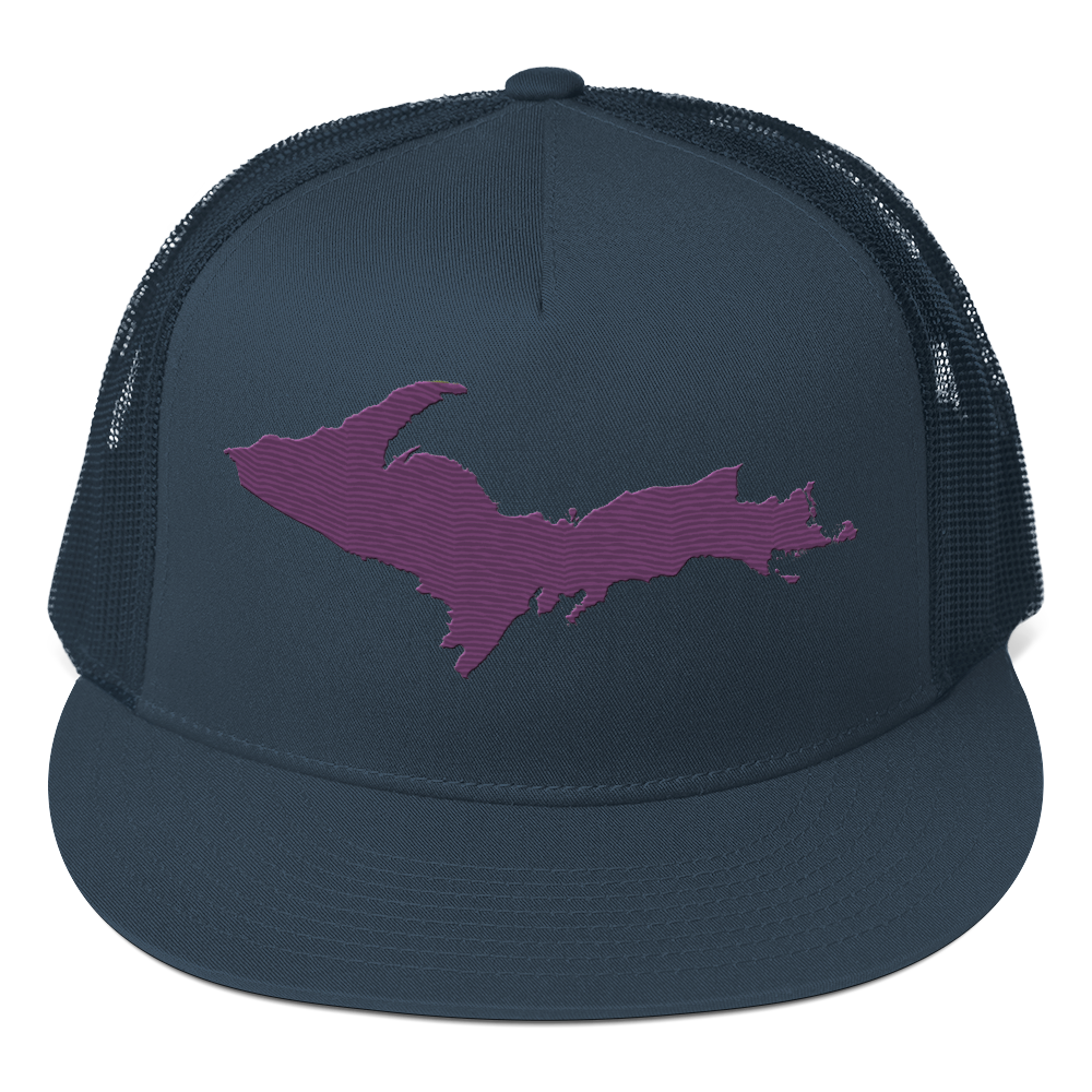 Upper Peninsula Trucker Hat | 5-Panel - Plum