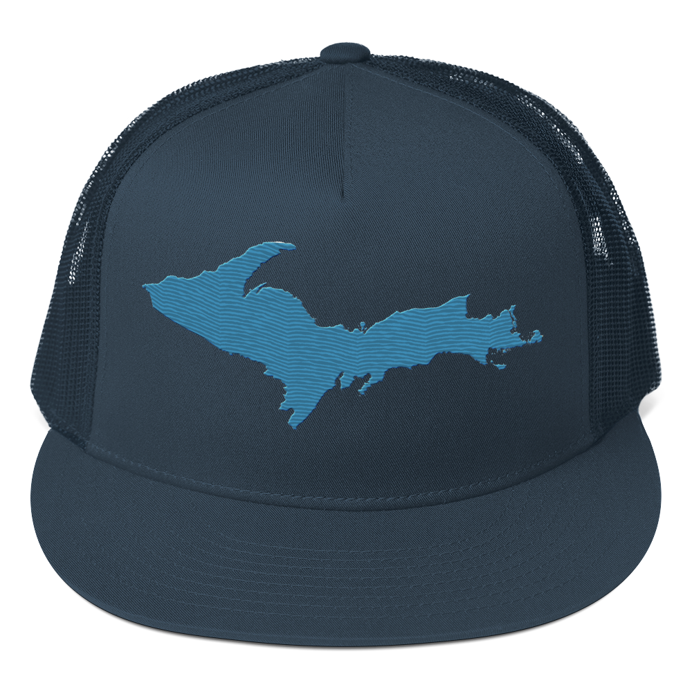 Upper Peninsula Trucker Hat | 5-Panel - Traverse Blue