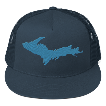 Upper Peninsula Trucker Hat | 5-Panel - Traverse Blue