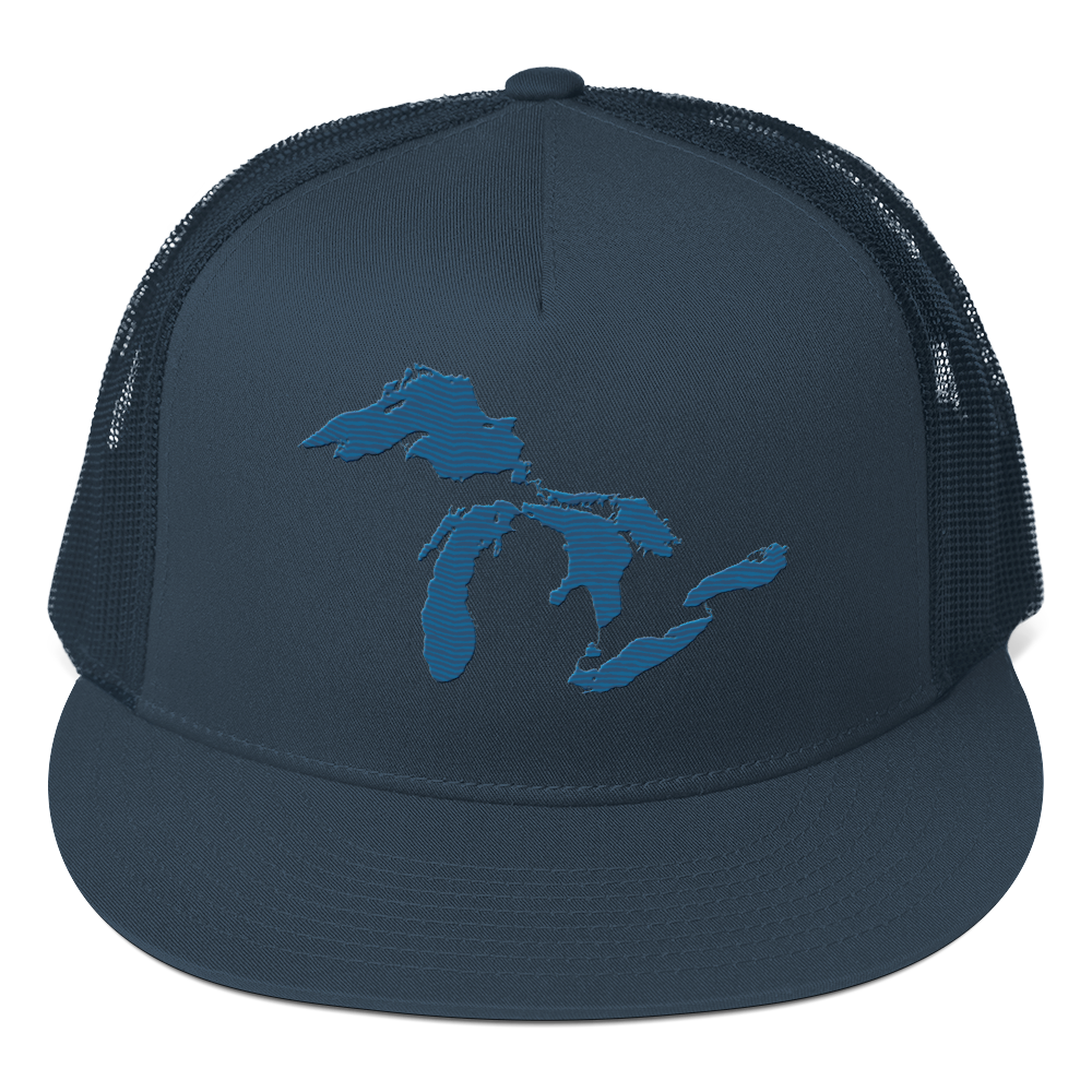 Great Lakes Trucker Hat | 5-Panel - Traverse Blue