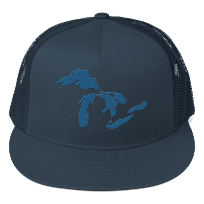 Great Lakes Trucker Hat | 5-Panel - Traverse Blue