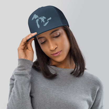 Great Lakes Trucker Hat | 5-Panel - Opal Blue