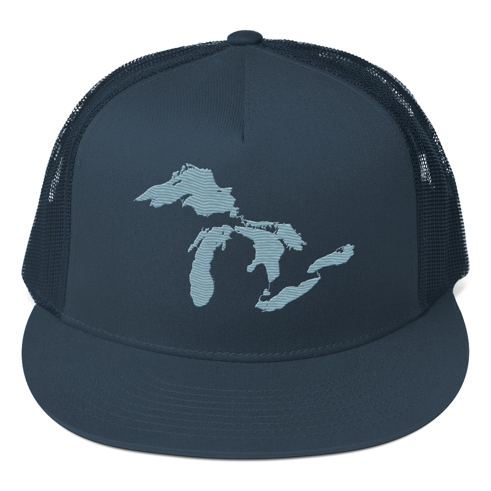 Great Lakes Trucker Hat | 5-Panel - Opal Blue