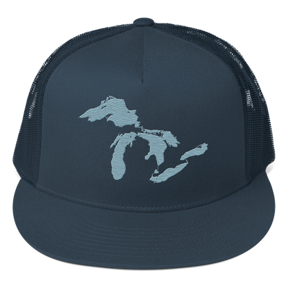 Great Lakes Trucker Hat | 5-Panel - Opal Blue