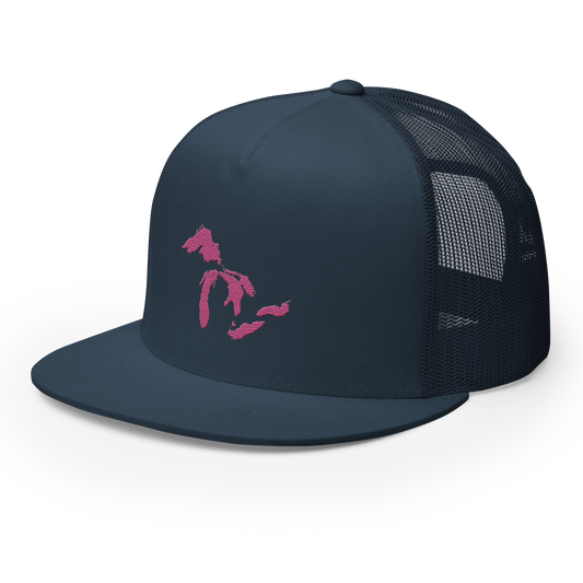 Great Lakes Trucker Hat (Apple Blossom Pink) | 5-Panel