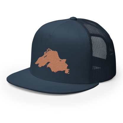 Lake Superior Trucker Hat | 5-Panel - Copper