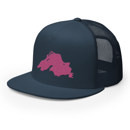 Lake Superior Trucker Hat | 5-Panel - Apple Blossom Pink