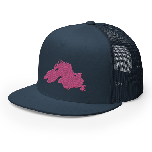 Lake Superior Trucker Hat | 5-Panel - Apple Blossom Pink